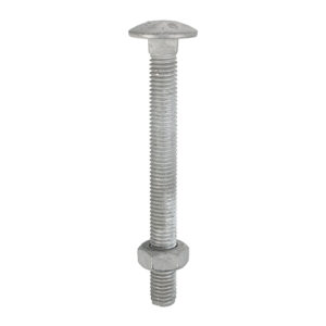 12180CBG_w1.jpg Carriage Bolt & Hex Nut - HDG-M12 x 180