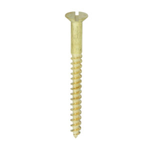 Brass Timber Screw SLOT CSK-12 x 2 1/2