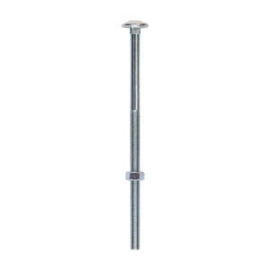 Carriage Bolt & Hex Nut - BZP-M12 x 250