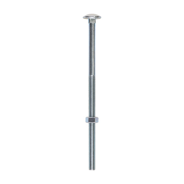 Carriage Bolt & Hex Nut - BZP-M12 x 250