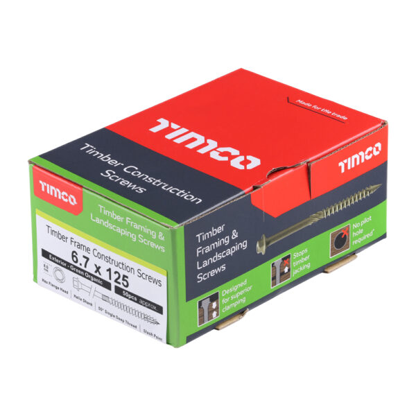 125IN_w2.jpg Timber Frame Screw HEX Green-6.7 x 125