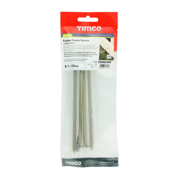 150INDEXWP_w2.jpg Wafer Head Timber Screw- Green-6.7 x 150