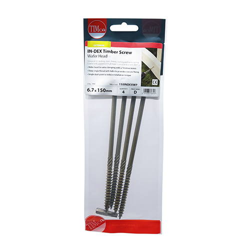150INDEXWP_w3.jpg Wafer Head Timber Screw- Green-6.7 x 150