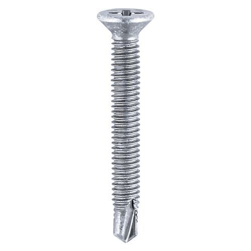 S/Drill PVC Screw CSK - BZP-M4 x 19