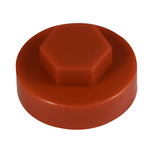 Hex Cover Cap - Terracotta-16mm