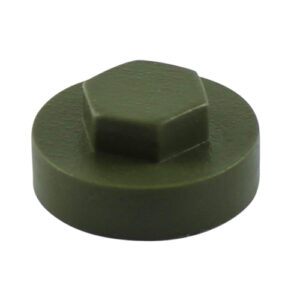 Hex Cover Cap - Olive Green-16mm