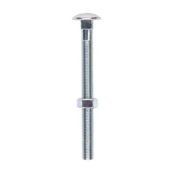 Carriage Bolt & Hex Nut - BZP-M16 x 180