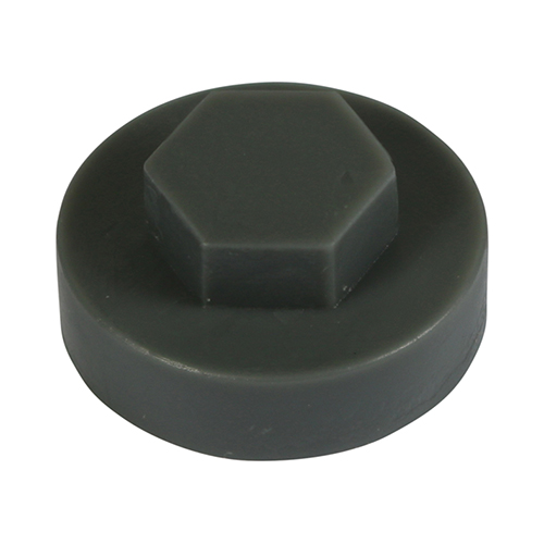 Hex Cover Cap - Slate Grey-16mm