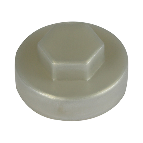 Hex Cover Cap - Metallic Silve-16mm