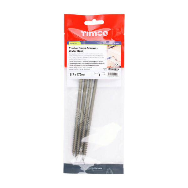 Hex Head Timber Screw - Green-6.7 x 175
