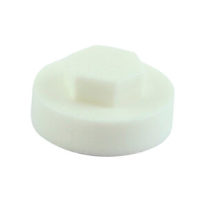 Hex Cover Cap - White-19mm