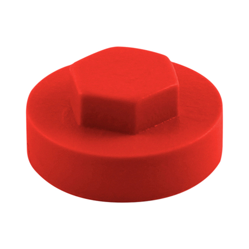 Hex Cover Cap - Poppy Red-19mm