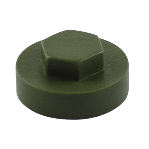 Hex Cover Cap - Olive Green-19mm