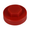 Hex Cover Cap - Flame Red-19mm