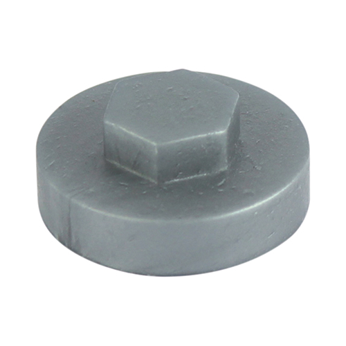 Hex Cover Cap - Dark Silver-19mm