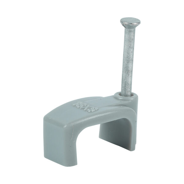 Flat Twin&Earth Cable Clip GRY-To fit 10.0mm