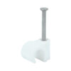 225357_w1.jpg Round Cable Clip White-To fit 7.0mm