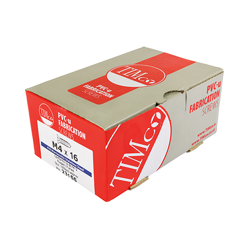 S/Drill PVC Screw F/CSK - S/S-M4 x 16