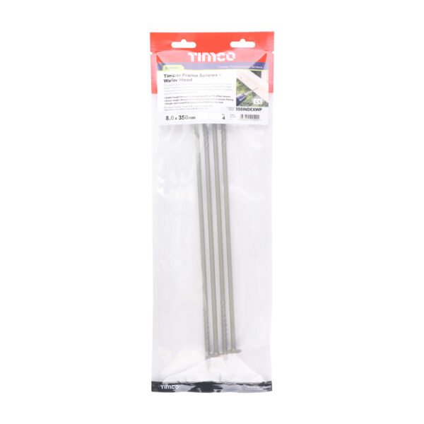 Wafer Head Timber Screw- Green-8.0 x 350