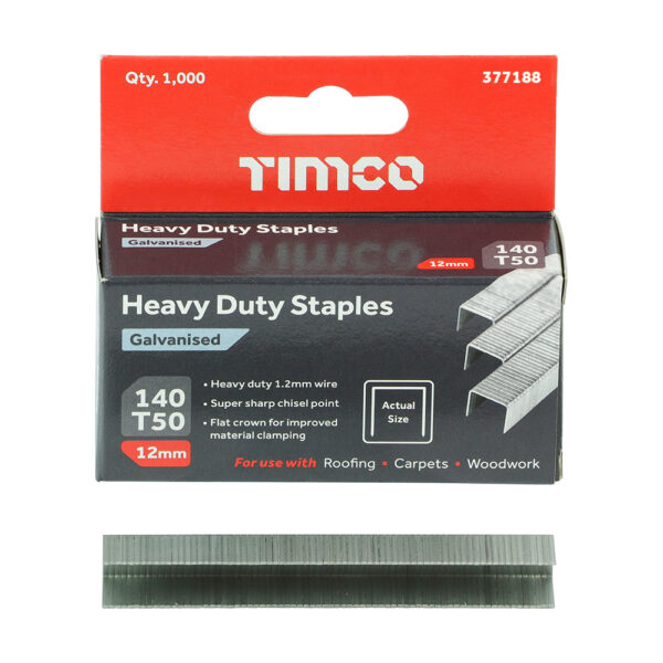 Staples HD Chisel - Galv Bulk-12mm