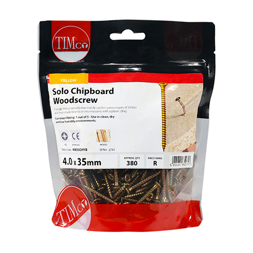 40035CHYB_w2.jpg Solo Woodscrew PZ2 CSK - ZYP-4.0 x 35