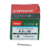 Classic Screw PZ2 CSK A2 SS-4.0 x 35