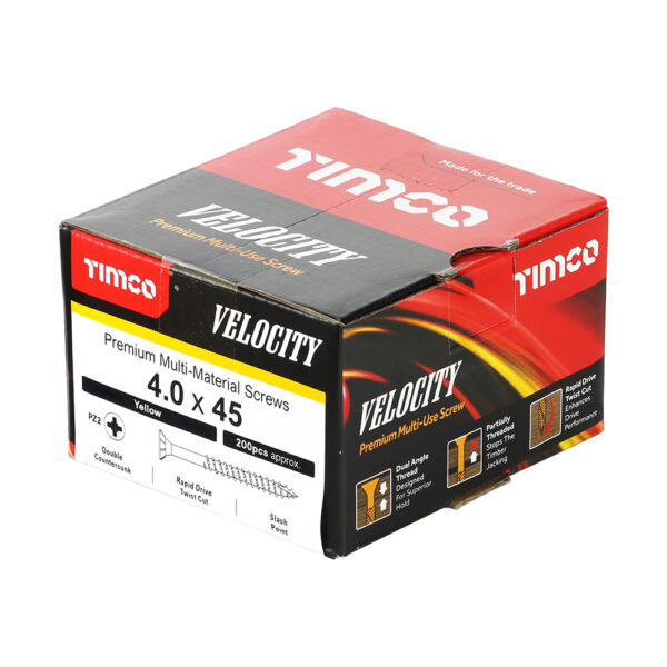 Velocity Screw PZ2 CSK ZYP-4.0 x 45