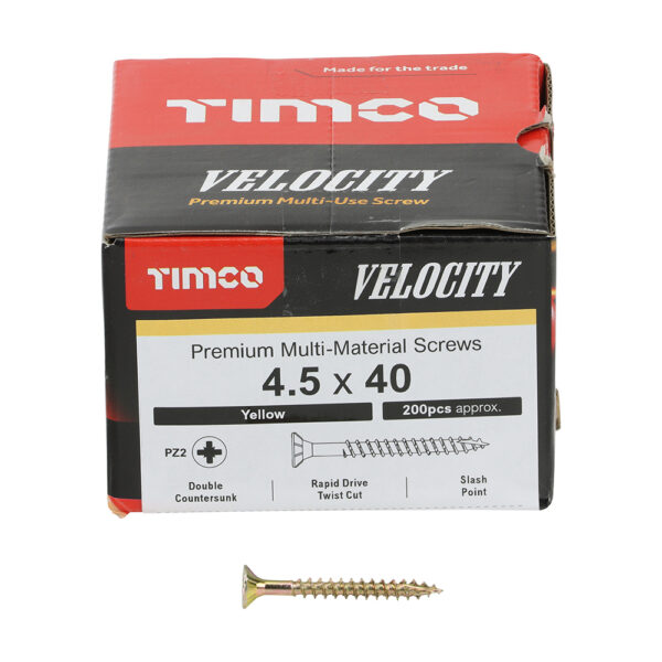 Velocity Screw PZ2 CSK ZYP-4.5 x 40