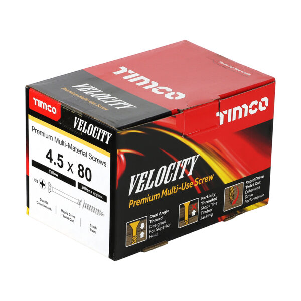 45080VY_w2.jpg Velocity Screw PZ2 CSK ZYP-4.5 x 80