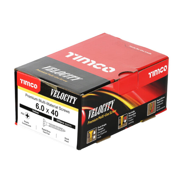 60040VY_w2.jpg Velocity Screw PZ3 CSK ZYP-6.0 x 40