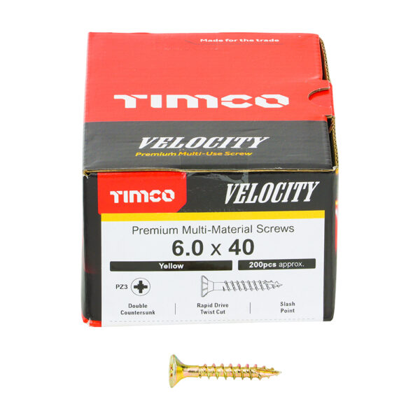 60040VY_w3.jpg Velocity Screw PZ3 CSK ZYP-6.0 x 40