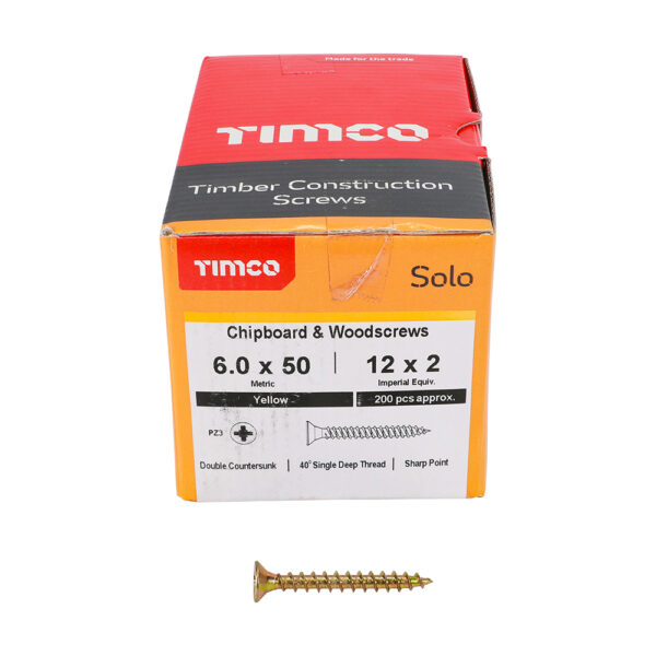 60050SOLOC_w3.jpg Solo Woodscrew PZ3 CSK ZYP-6.0 x 50