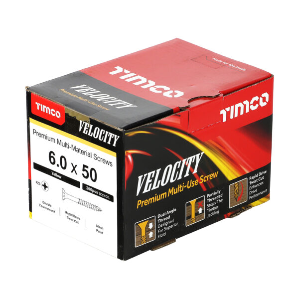 60050VY_w2.jpg Velocity Screw PZ3 CSK ZYP-6.0 x 50