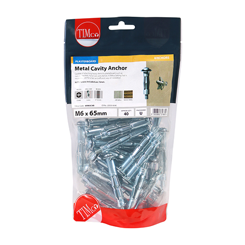 60065CAB_w2.jpg Cavity Anchor - BZP-M6 x 65 (70mm Screw)