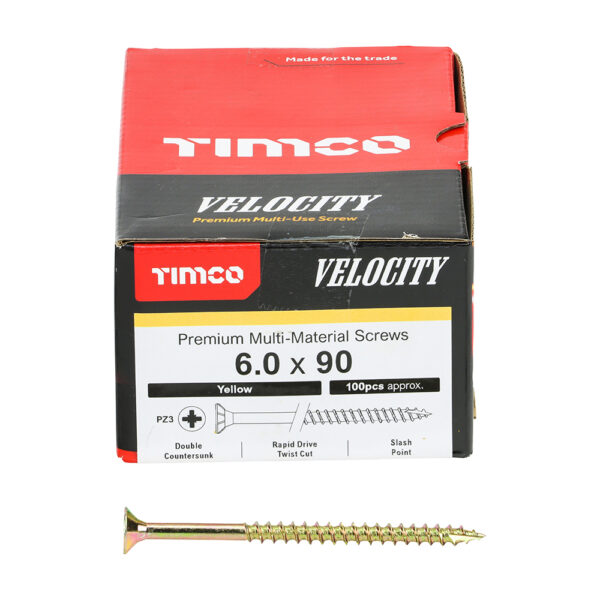60090VY_w3.jpg Velocity Screw PZ3 CSK ZYP-6.0 x 90