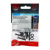 Button Socket & Nut - A2 SS-M6 x 25