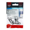 CSK Socket & Nut - A2 SS-M6 x 25