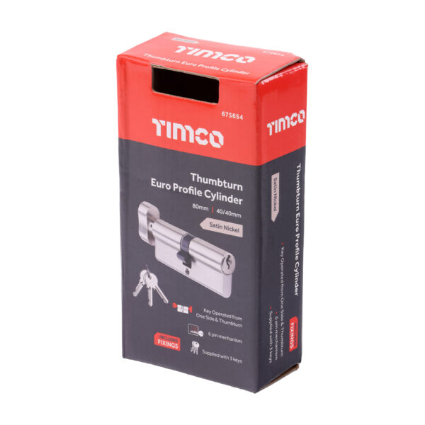 Thumbturn Euro Cylinder SN-80 (40/40)
