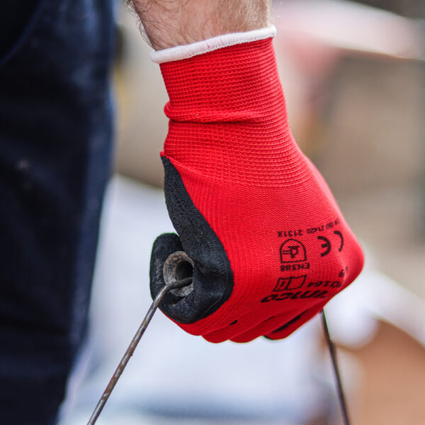 Light Grip Glove Latex Crinkle-Large