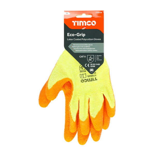 Eco Glove Latex Crinkle-Medium