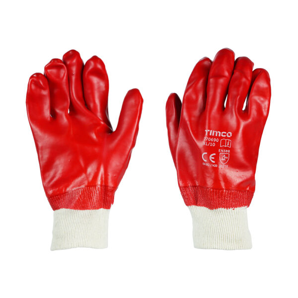 PVC Coated Grip Gloves Cotton-X Large