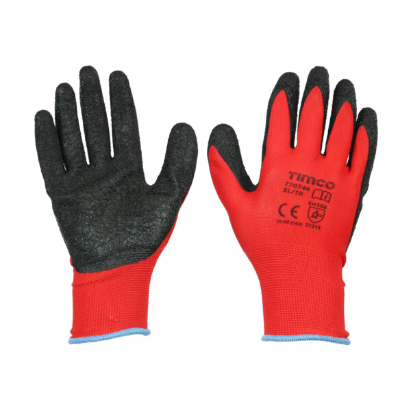 Light Grip Glove Latex Crinkle-X Large