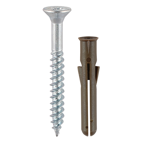 Screw & Premium Plug - Brown-42mm