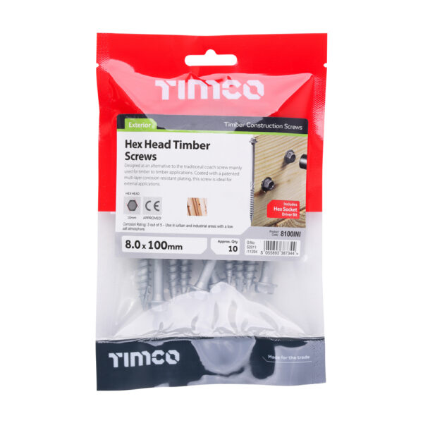 8100INI_w2.jpg Timber Frame Screw HEX Silver-8.0 x 100