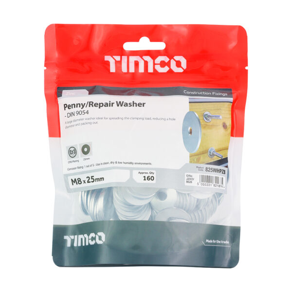 Penny Washer DIN 9054 - BZP-M8 x 25
