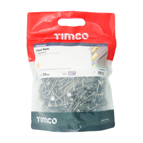 Clout Nail - Aluminium-50 x 3.35