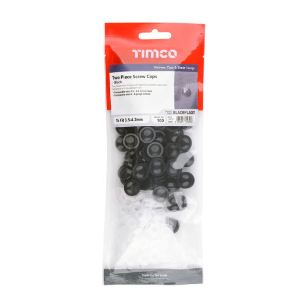 BLACKPLAST_w2.jpg Two Piece Screw Cap - Black-To fit 3.5 to 4.2 Screw