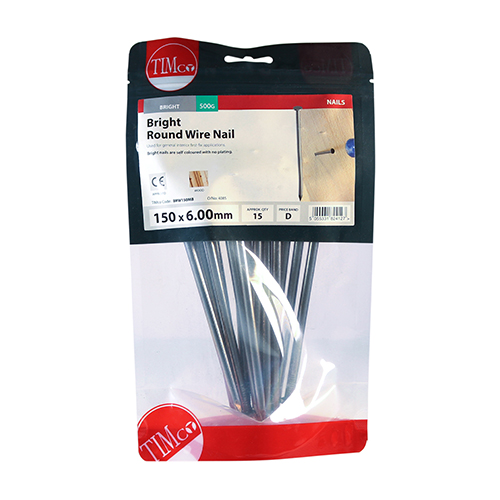 Round Wire Nail - Bright-150 x 6.00