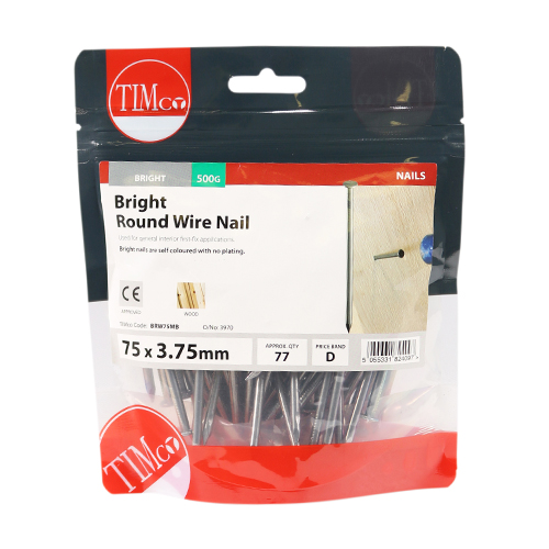 Round Wire Nail - Bright-75 x 3.75