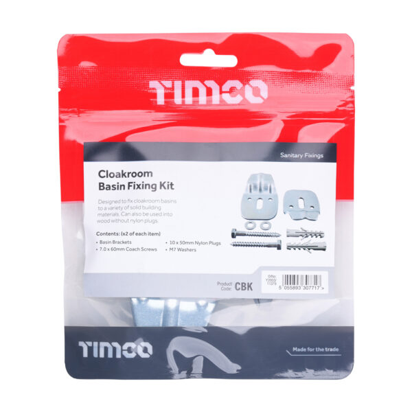 Cloakroom Basin Fixing Kit-Cloakroom Kit